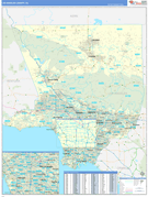 Los Angeles County, CA Digital Map Basic Style